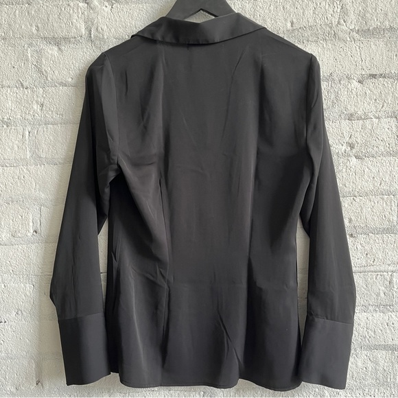 NWT Abercrombie & Fitch Black Long-Sleeve Closure Set Top - Picture 4 of 5